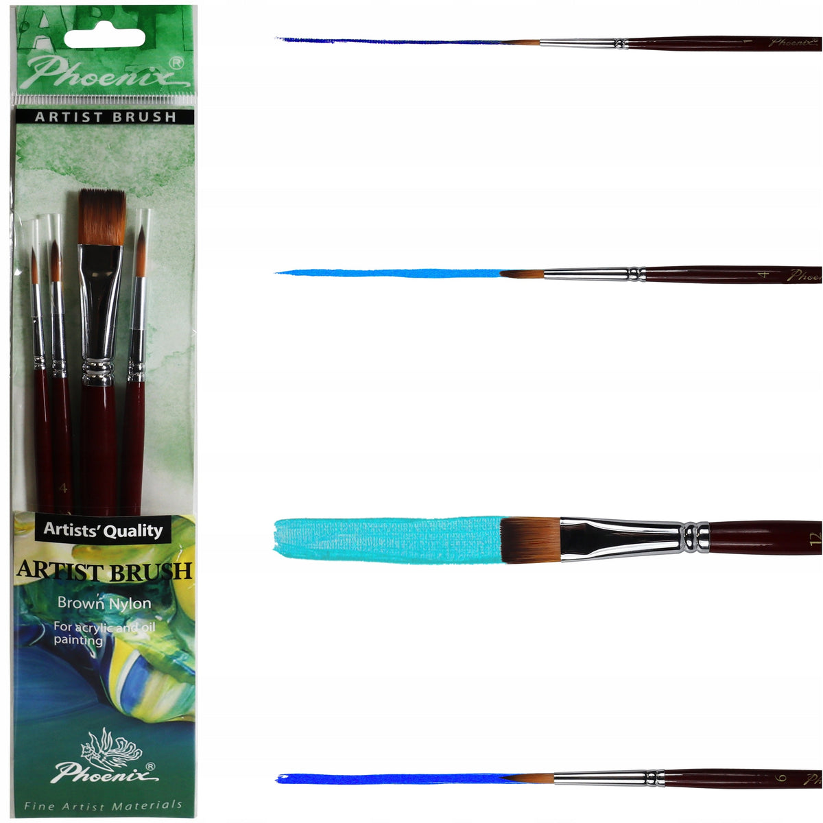 Čopiči Phoenix - 4-delni set 6604S