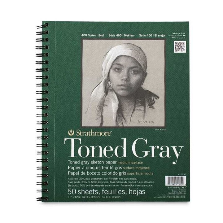 Strathmore Toned Sketch Paper Gray | Izberite dimenzije – pogled 2