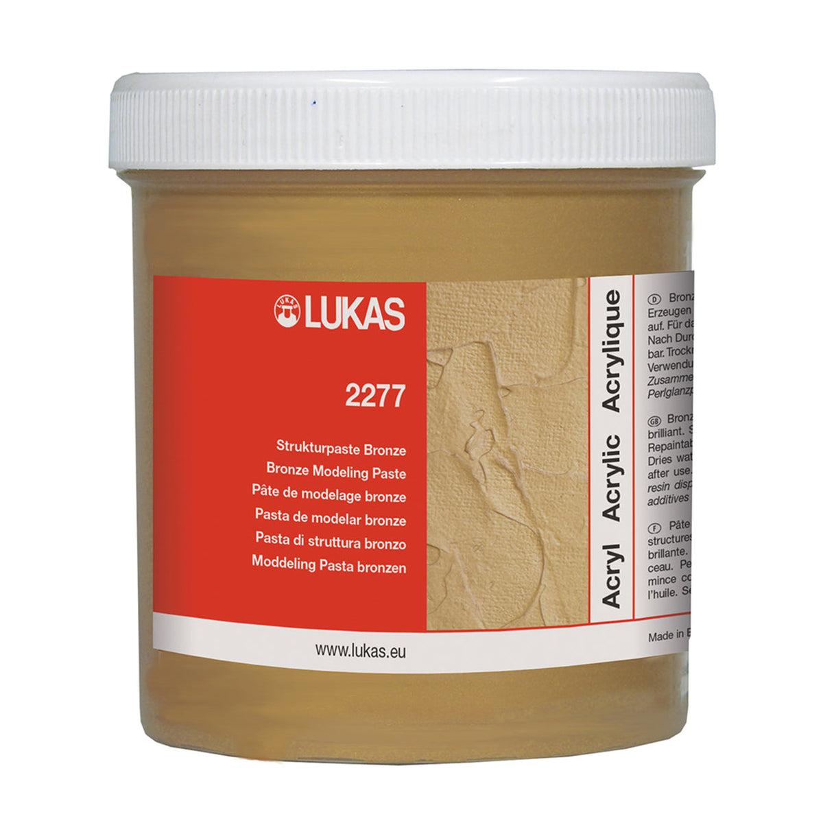 Strukturna pasta LUKAS metalna 250 ml – bronasta