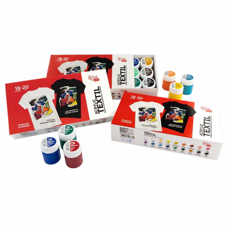 STYLE ROSA TALENT Set akrilnih barv za tekstil – pogled 6