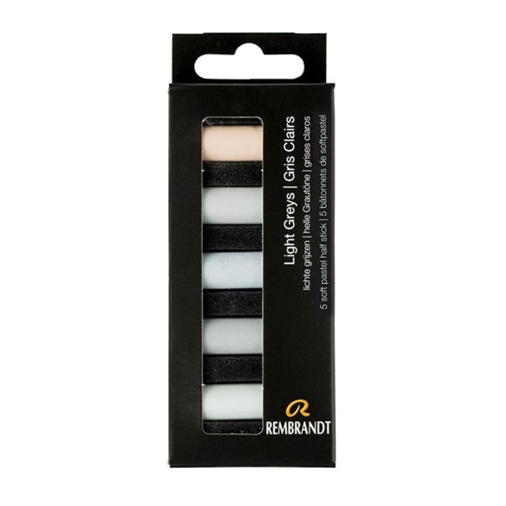 Suhi pasteli Rembrandt 5 kosov – Light Greys