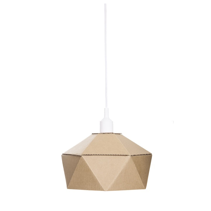 Svetilka iz kartona DIY 30 x 16 cm