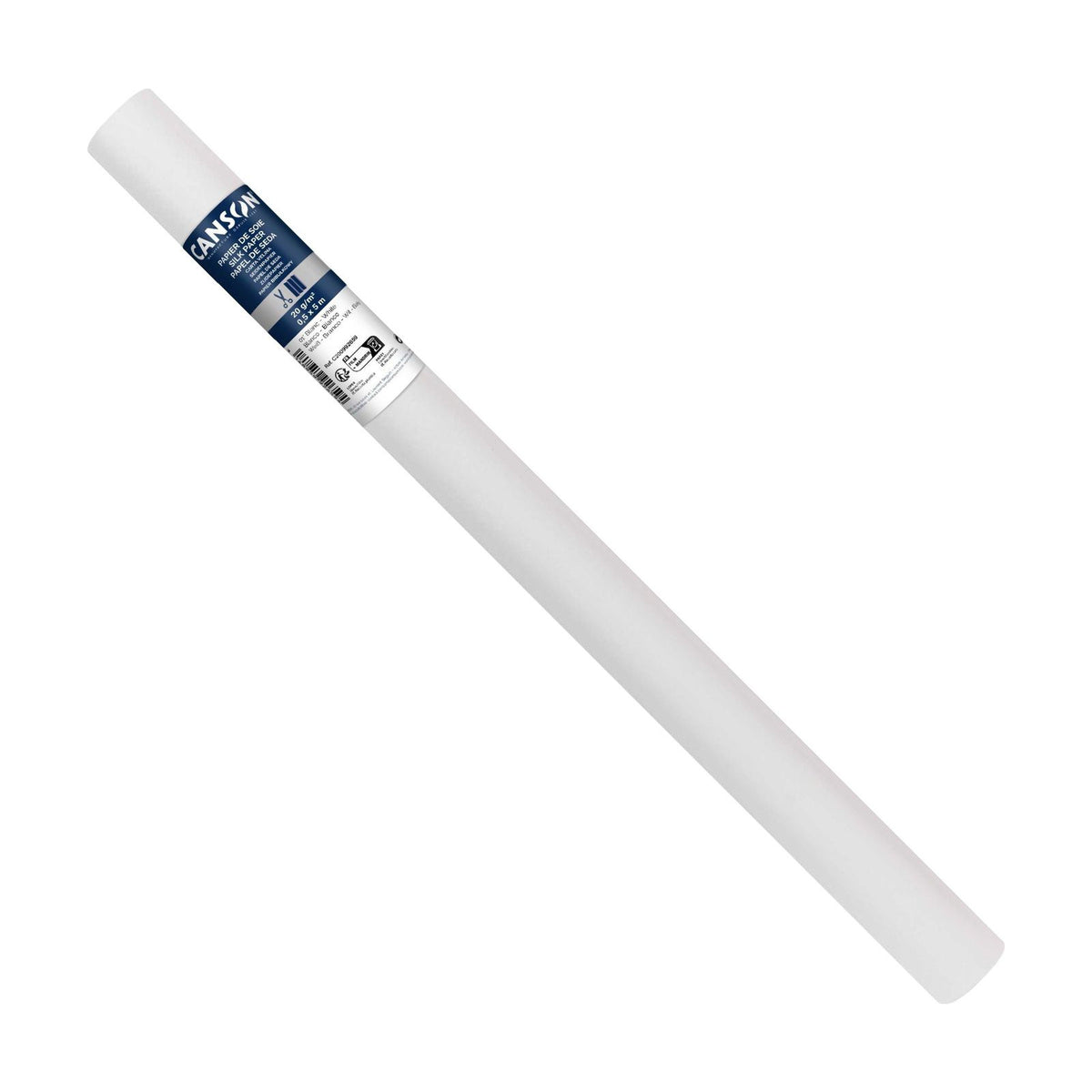 Svileni papir CANSON v roli - 50 x 500 cm, 20 g – Bela