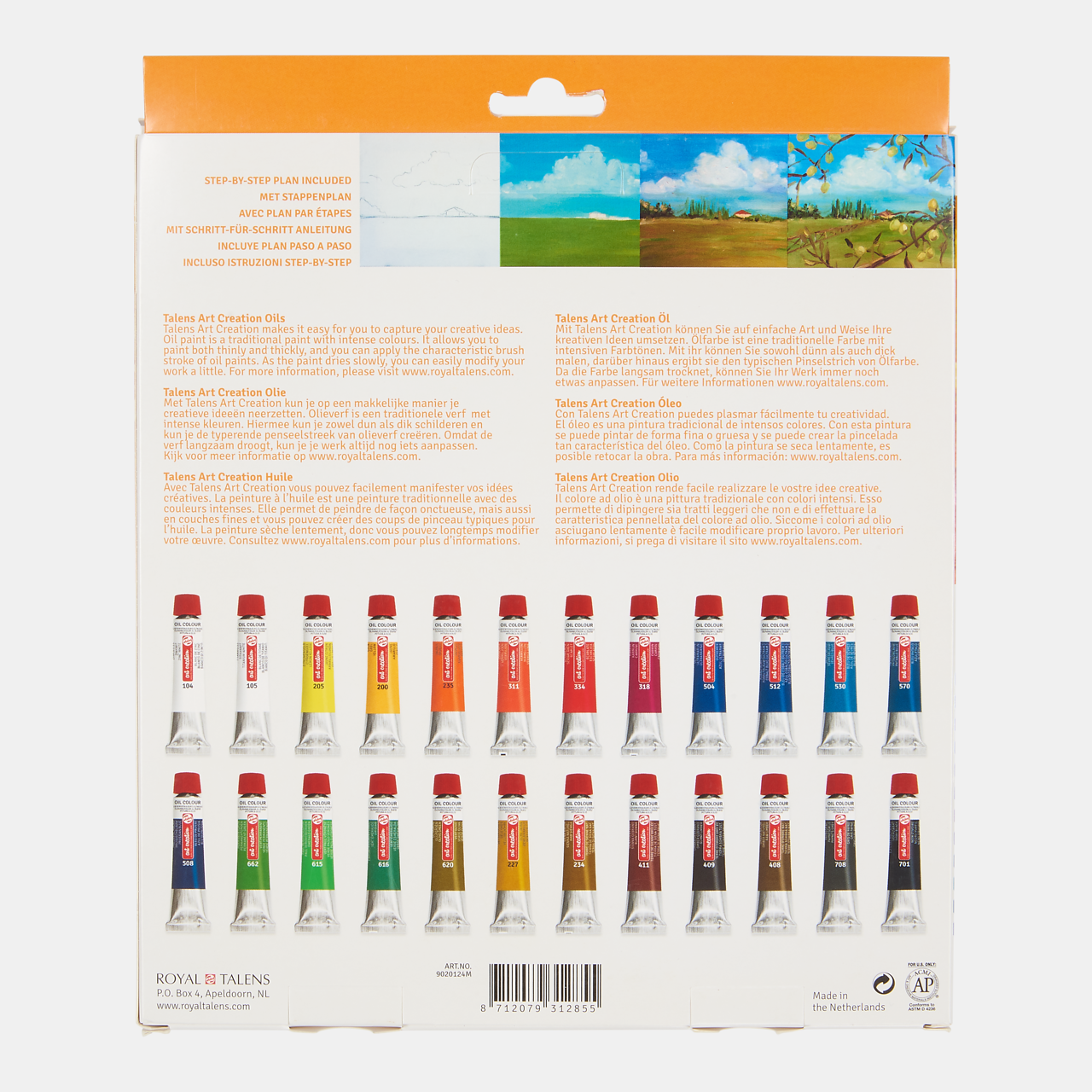 Set oljnih barv ROYAL TALENS Art Creation 24 x 12 ml