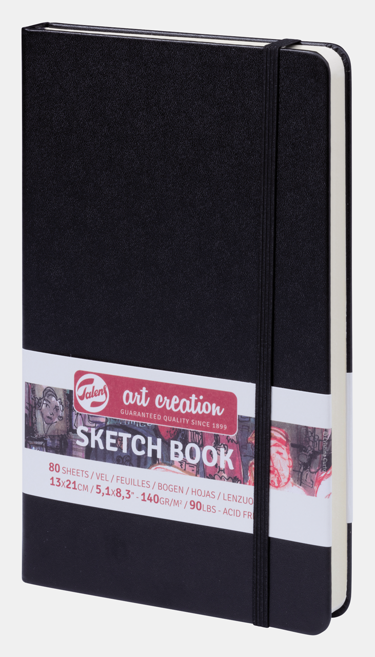 Skicirni blok ROYAL TALENS Art Creation Black 13 x 21 cm, 140 g, 90 listov, trda vezava