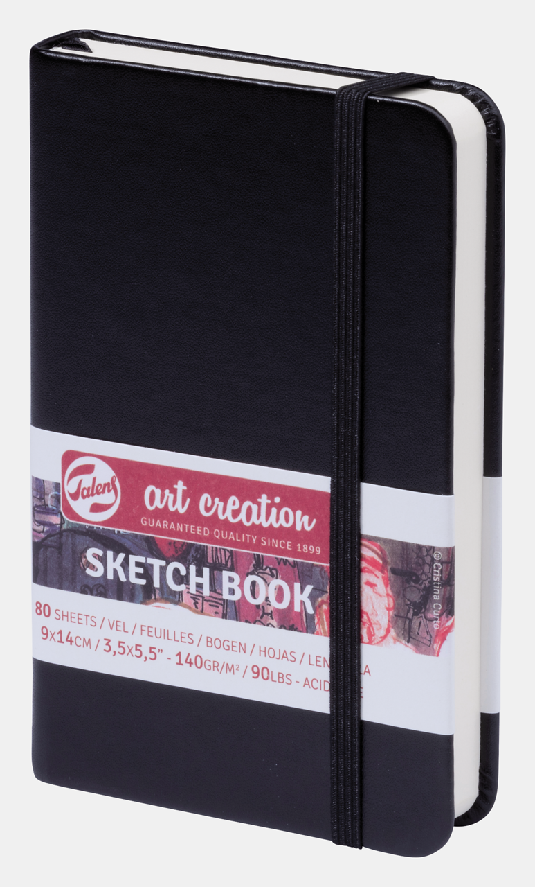 Skicirni blok ROYAL TALENS Art Creation Black 9 x 14 cm, 140 g, 90 listov