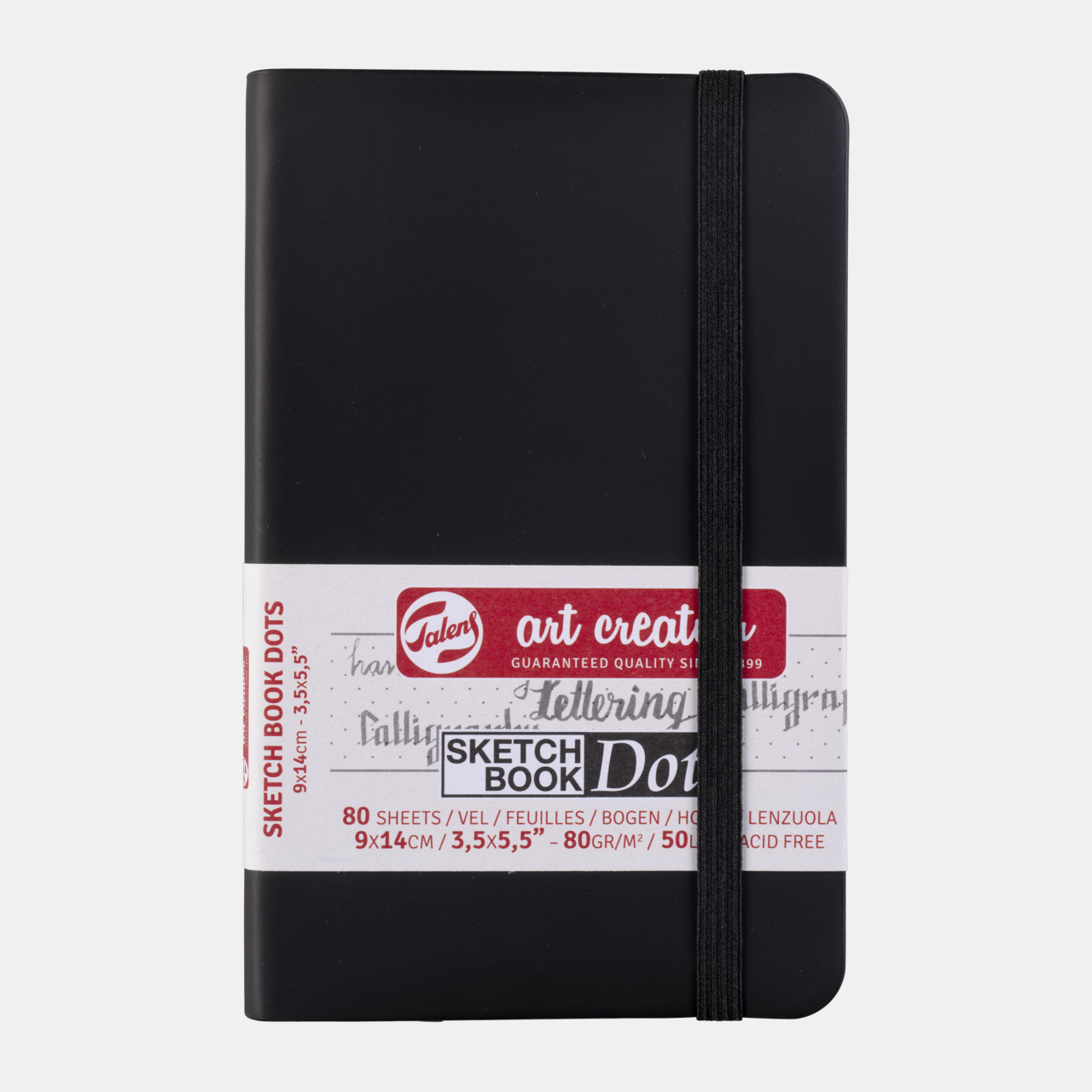 Skicirka ROYAL TALENS Talens Art Creation DOT Black 9 x 14 cm, 80 listov