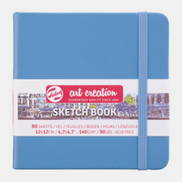 Skicirka Talens Art Creation Light Blue 12 x 12 cm, 140 g, 80 listov