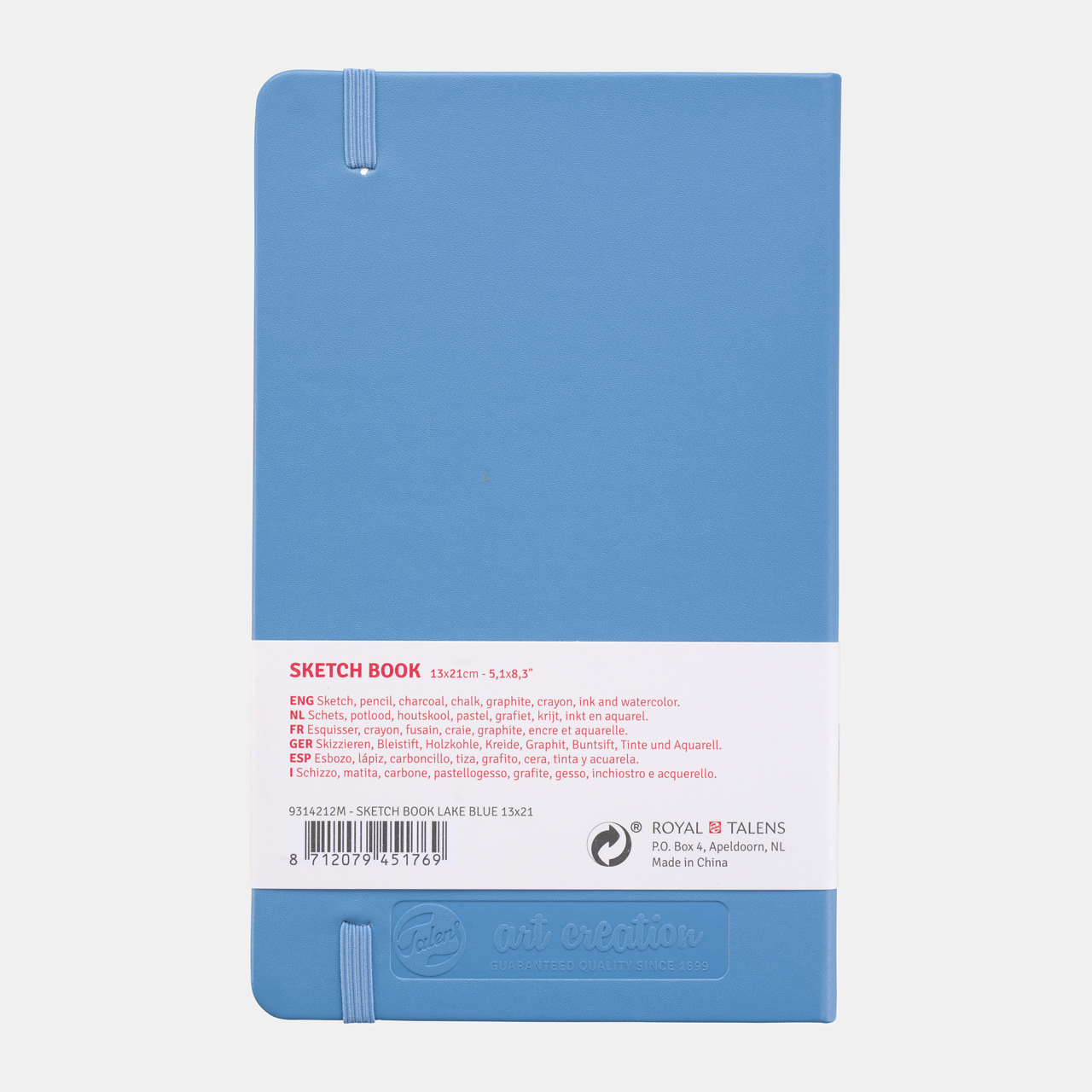 Skicirka ROYAL TALENS Art Creation Light Blue 13 x 21 cm 140 g - 80 listov