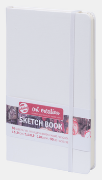 Skicirka Talens Art Creation White 13 x 21 cm, 140 g, 80 listov, trda vezava