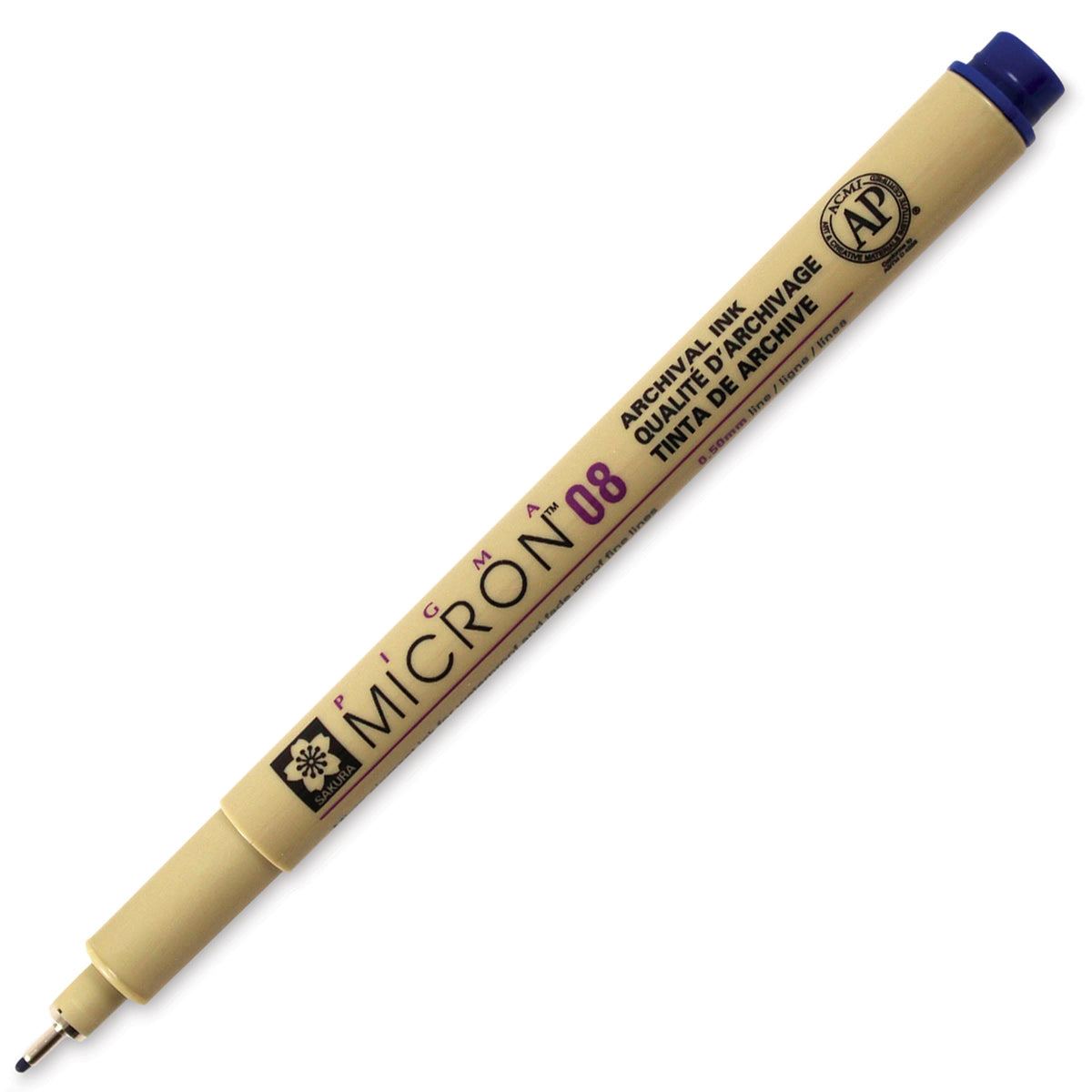 Tehnično pero SAKURA Pigma Micron kraljevsko modra – 0,45 – 0,50 mm