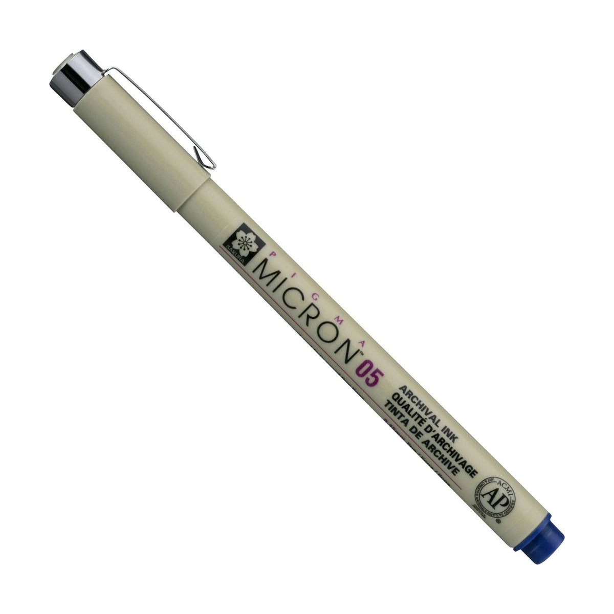 Tehnično pero SAKURA Pigma Micron kraljevsko modra – 0,45 – 0,50 mm