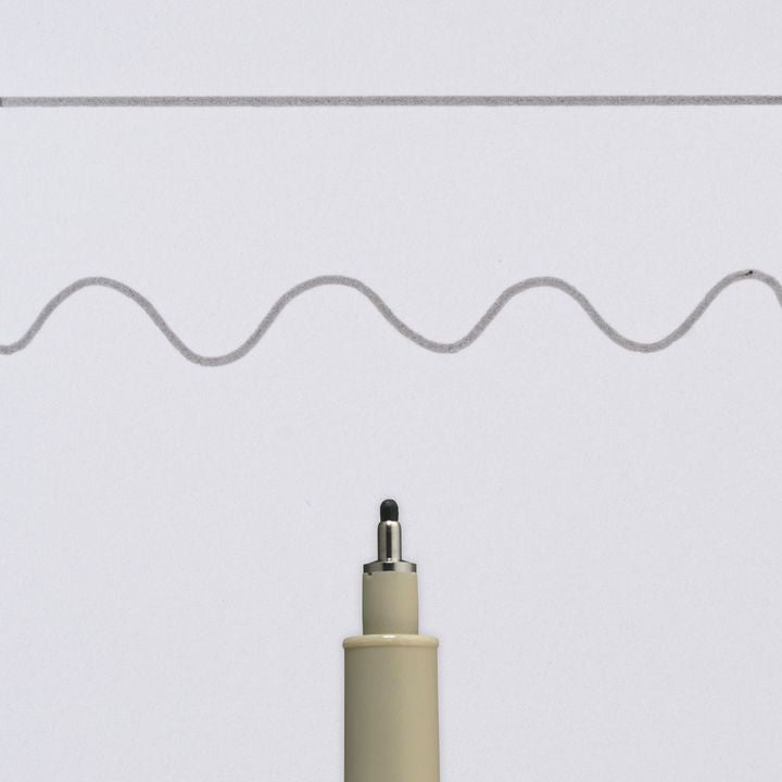 Tehnično pisalo SAKURA Pigma Micron temno siva | različne debeline – pogled 6
