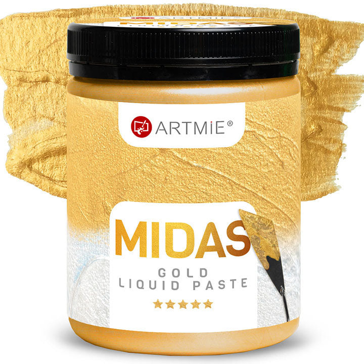 Tekoča kovinska pasta ARTMIE MIDAS gold | različni obsegi – pogled 3
