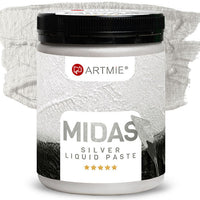 Tekoča kovinska pasta ARTMIE MIDAS silver | različni obsegi – pogled 3
