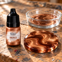 Tekoči kovinski pigment za smolo 5 ml – bronasta (Bronze)