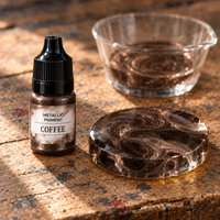 Tekoči kovinski pigment za smolo 5 ml – kavno rjava (Coffee)