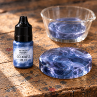 Tekoči kovinski pigment za smolo 5 ml – prelivajoča modra (Colorful Blue)