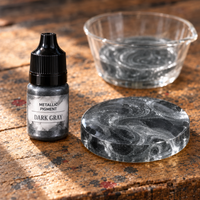 Tekoči kovinski pigment za smolo 5 ml – temno siva (Dark Gray)