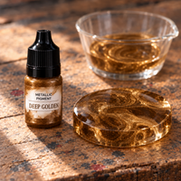 Tekoči kovinski pigment za smolo 5 ml – temno zlata (Deep Golden)