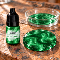 Tekoči kovinski pigment za smolo 5 ml – travnato zelena (Grass Green)