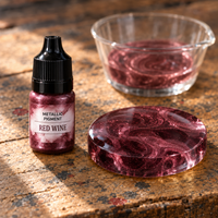 Tekoči kovinski pigment za smolo 5 ml – vinsko rdeča (Red Wine)