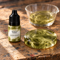 Tekoči kovinski pigment za smolo 5 ml – zeleno zlata (Green Golden)