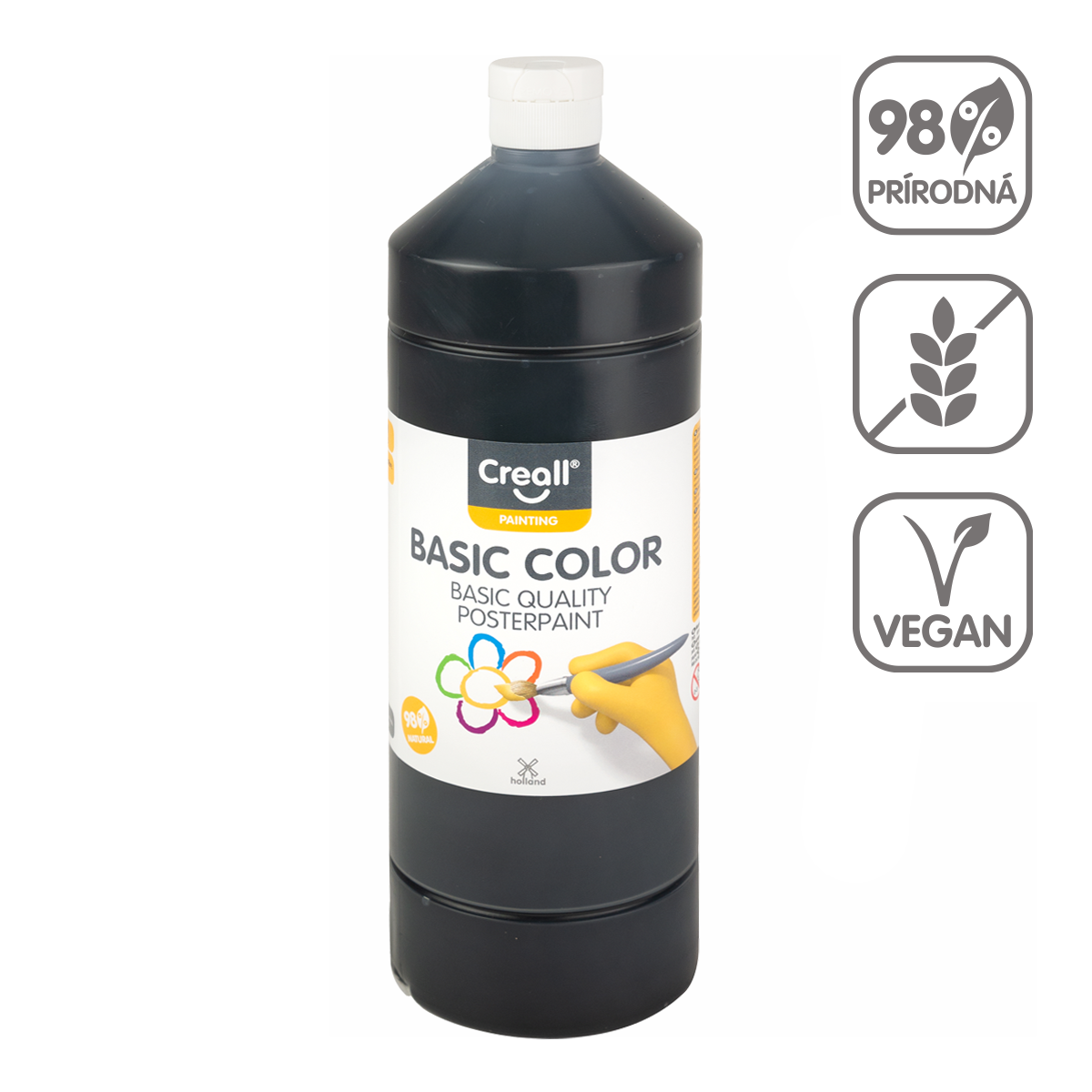 Temper barva Creall, 1 000 ml – črna