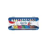 Temper barve GIOTTO Extra Fine v tubah s čopičem – 12 x