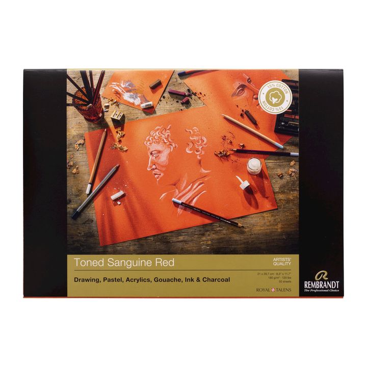 Toniran papir Rembrandt Sanguine Red | različne velikosti – pogled 2