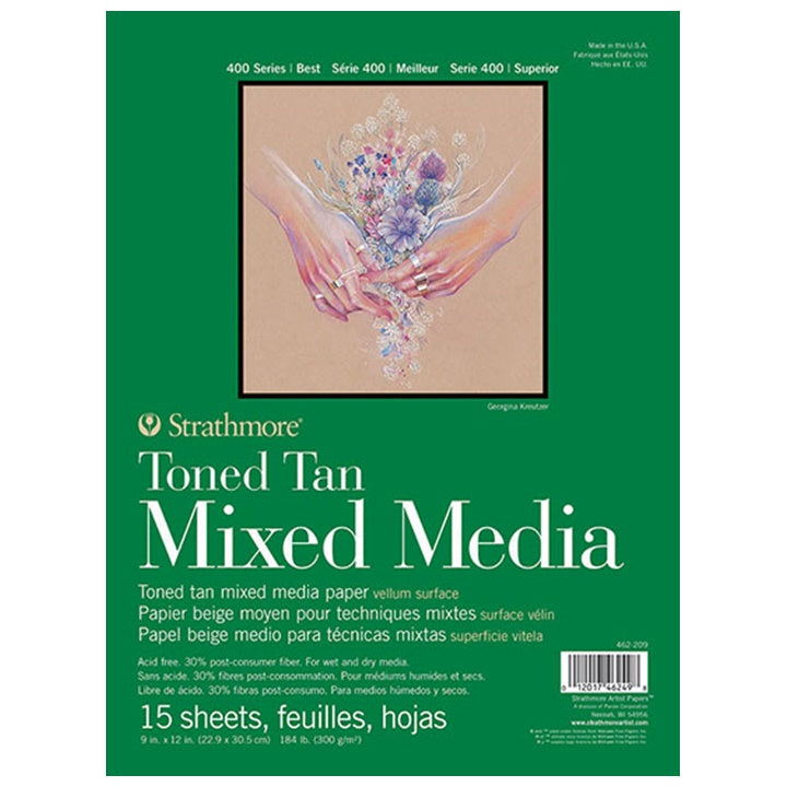 Tonirani papir Strathmore Mixed media Tan | izberite dimenzije – pogled 2