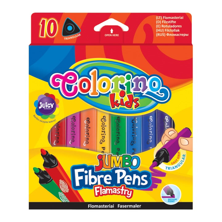 Trikotni markerji JUMBO Colorino 10 kosov
