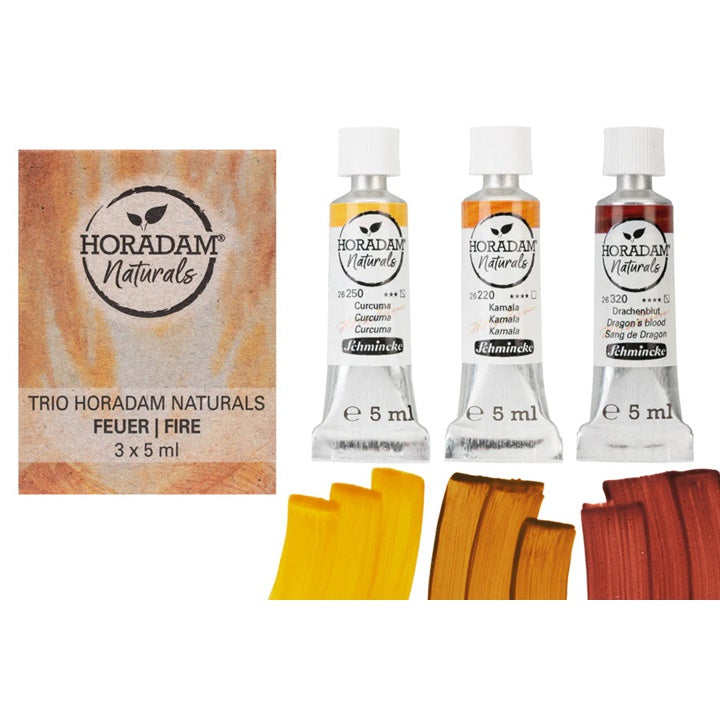 Trio Fire HORADAM Naturals Set akvarelov – pogled 2