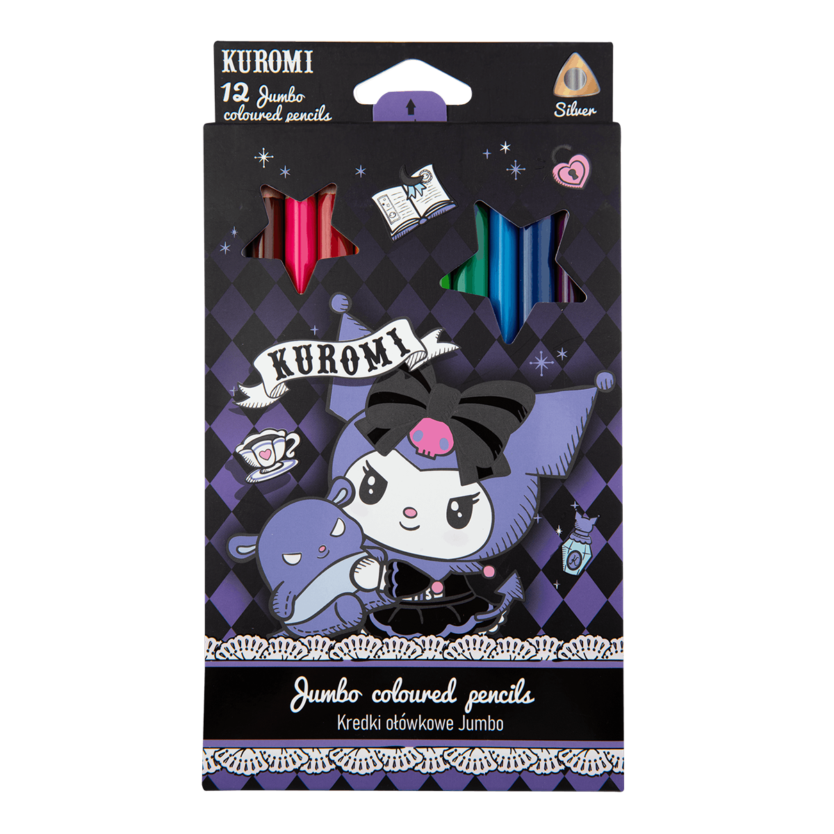 Trirobe barvice Colorino JUMBO Kuromi, 12 barv