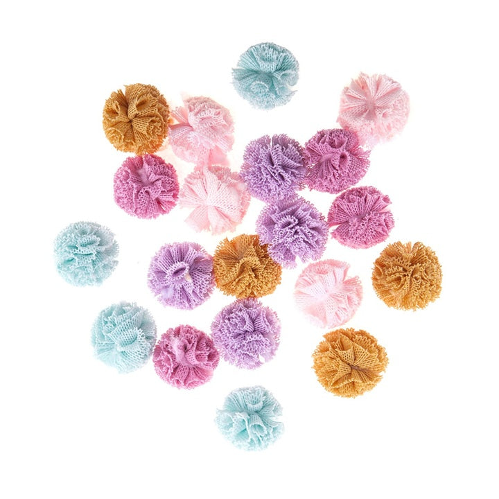 Tuli Pom Poms za ustvarjanje | 20 kosov, pastelne barve, 2 cm