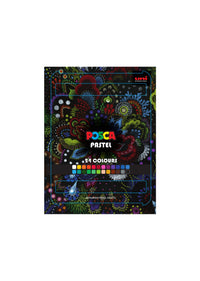 Posca KPA-100 24C voščeni pasteli, set, mešane barve