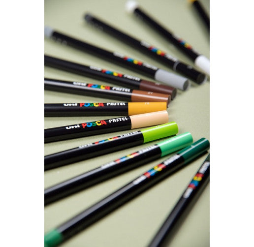 Posca KPA-100 24C voščeni pasteli, set, mešane barve