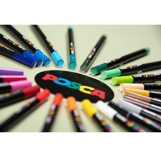 Posca KPA-100 24C voščeni pasteli, set, mešane barve