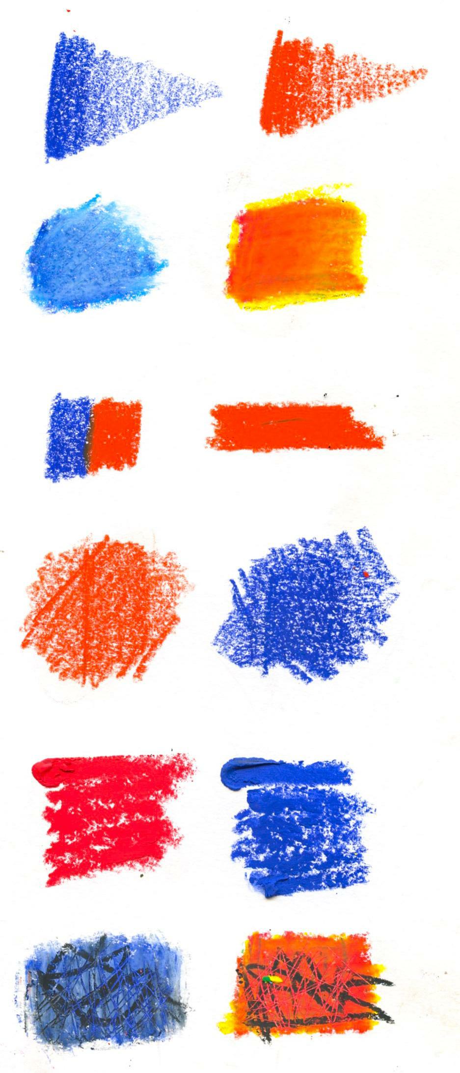 Posca KPA-100 24C voščeni pasteli, set, mešane barve