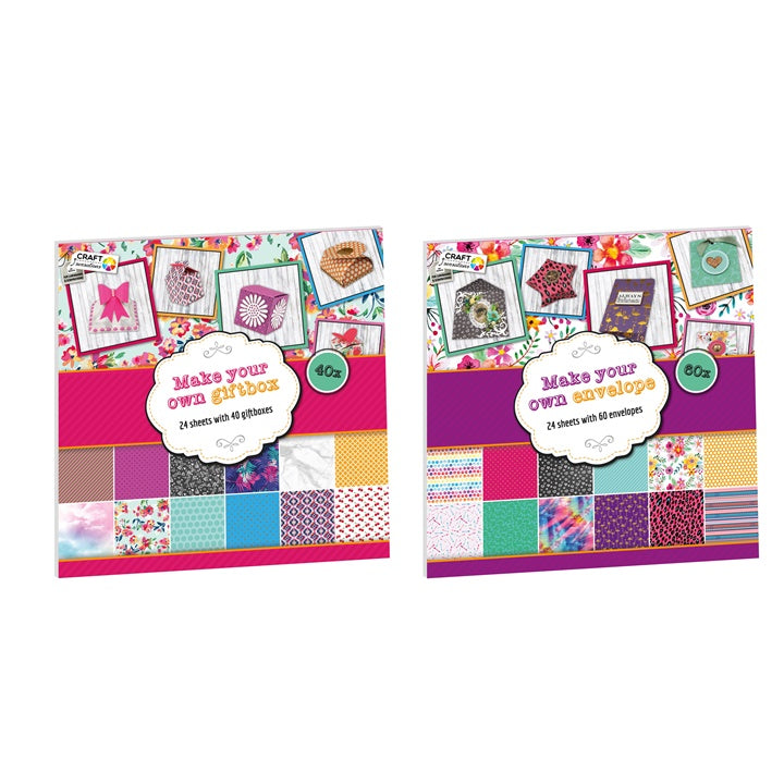 Ustvarjalen set Craft Sensations za scrapbooking tehniko - 24 listov | različni dizajni