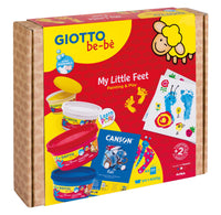 Ustvarjalni set GIOTTO be-bè My Little Feet za odtise rok in nogic – 5 kosov