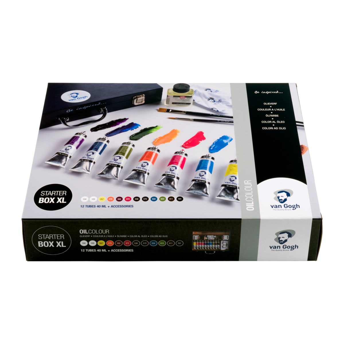 Set oljnih barv ROYAL TALENS Van Gogh začetni komplet XL 12 x 40 ml + pribor