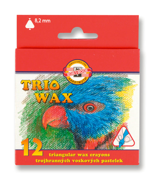 Voščeni pasteli trikotni KOH-I-NOOR / 12-delni set