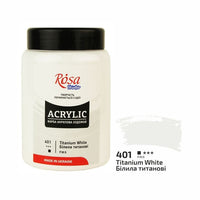 Akrilna barva, 400 ml, ROSA STUDIO – Titan bela (401)