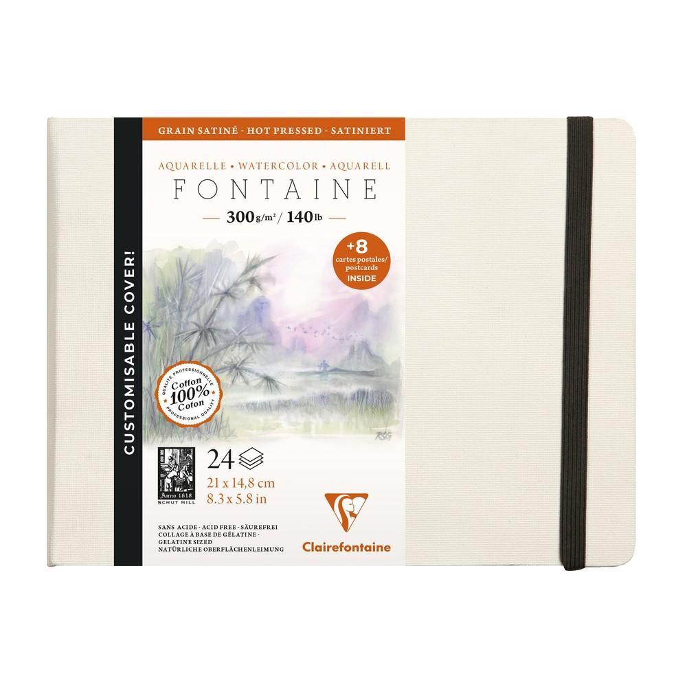 Clairefontaine Fontaine akvarelna knjiga HP 300 g 24L trda vezava