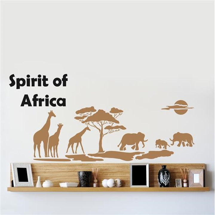 XXL 5-delna šablona Duh Afrike 140 x 84 cm