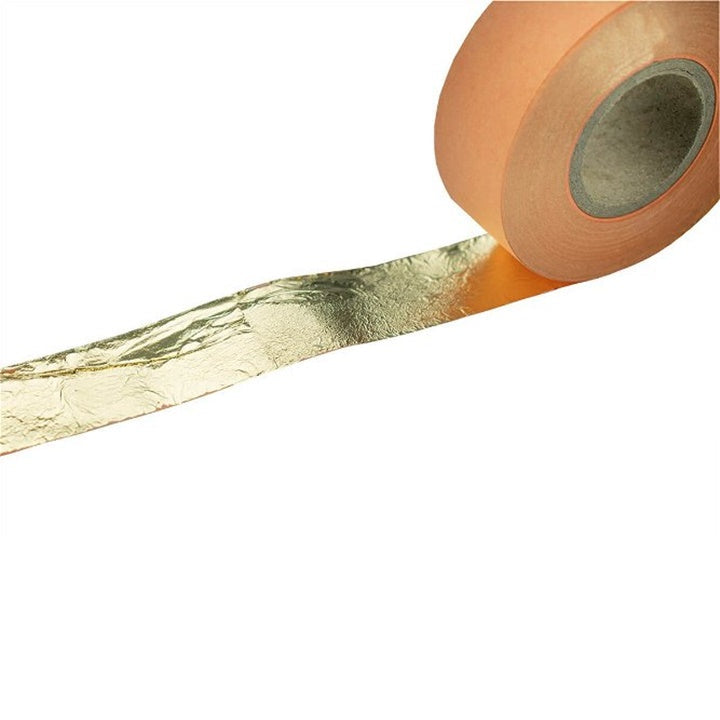 Zlate kovinske rezine v zvitku 2,5 cm x 50 m – pogled 3