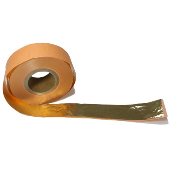 Zlate kovinske rezine v zvitku 2,5 cm x 50 m – pogled 5