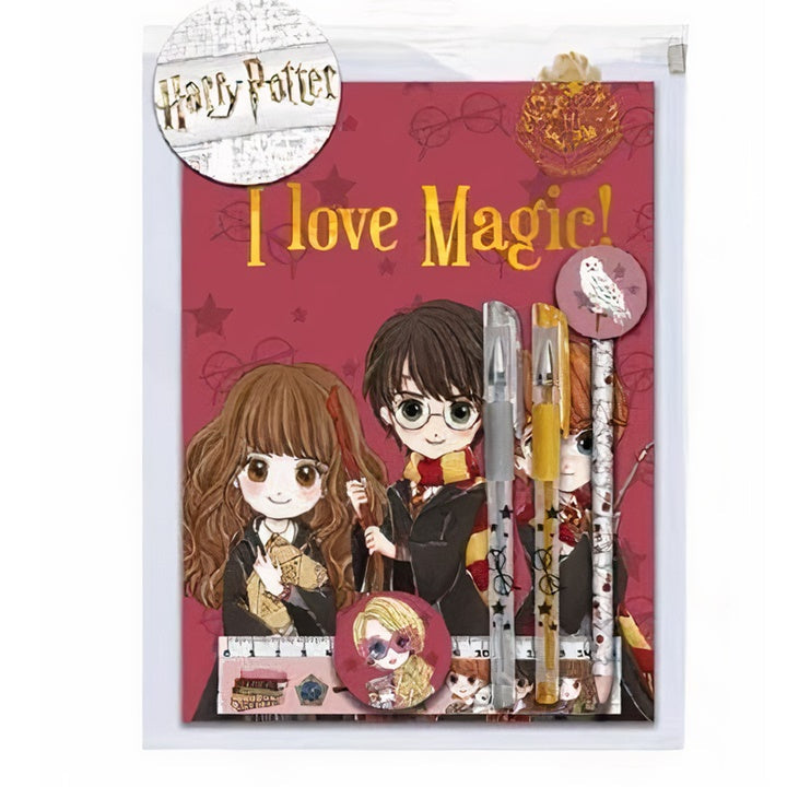 Zvezek Harry Potter - komplet s pripomočki 6 kosov