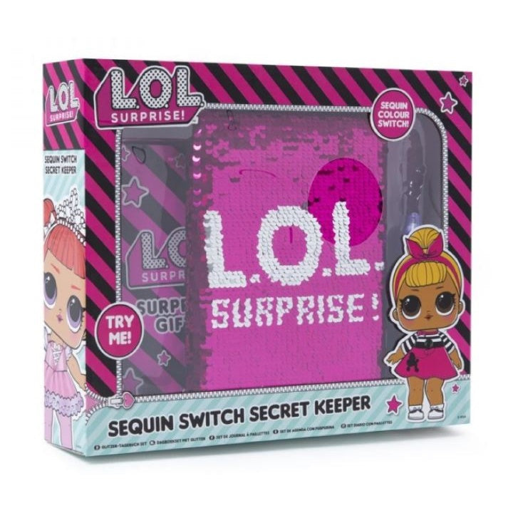Zvezek s bleščicami LOL surprise z UV pisalom